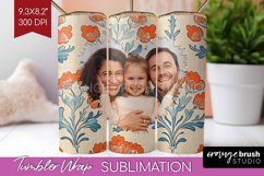 Flowers Photo Tumbler PNG - Vintage Floral Picture Tumbler Product Image 1