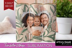 Flowers Photo Tumbler PNG - Vintage Floral Picture Tumbler Product Image 1