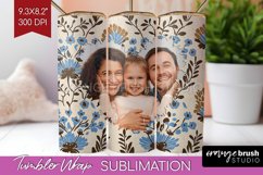 Flowers Photo Tumbler PNG - Vintage Floral Picture Tumbler Product Image 1