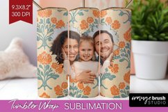 Flowers Photo Tumbler PNG - Vintage Floral Picture Tumbler Product Image 1