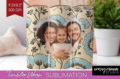 Flowers Photo Tumbler PNG - Vintage Floral Picture Tumbler Product Image 1