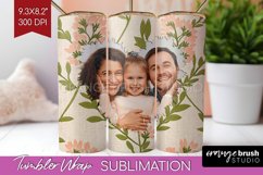 Flowers Photo Tumbler PNG - Vintage Floral Picture Tumbler Product Image 1