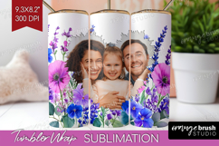 Wildflowers Photo Tumbler PNG - Summer Flowers Picture Wrap Product Image 1