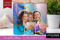 Alcohol Ink Photo Tumbler PNG - Marble Picture Tumbler Wrap Product Image 1