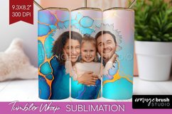 Alcohol Ink Photo Tumbler PNG - Marble Picture Tumbler Wrap Product Image 1