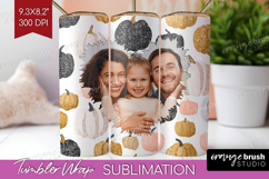 Pumpkun Photo Tumbler PNG - Fall Picture Tumbler Wrap Product Image 1