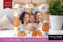 Pumpkun Photo Tumbler PNG - Fall Picture Tumbler Wrap Product Image 1