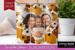 Pumpkun Photo Tumbler PNG - Fall Picture Tumbler Wrap Product Image 1