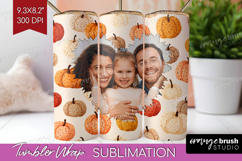 Pumpkun Photo Tumbler PNG - Fall Picture Tumbler Wrap Product Image 1