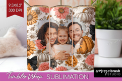 Pumpkun Photo Tumbler PNG - Fall Picture Tumbler Wrap Product Image 1