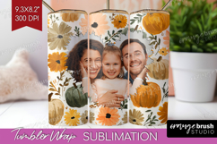 Pumpkun Photo Tumbler PNG - Fall Picture Tumbler Wrap Product Image 1