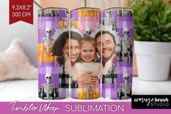 Halloween Photo Tumbler PNG - Spooky Picture Tumbler Wrap Product Image 1