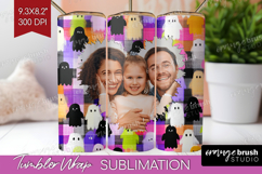 Halloween Photo Tumbler PNG - Spooky Picture Tumbler Wrap Product Image 1