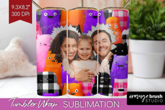 Halloween Photo Tumbler PNG - Spooky Picture Tumbler Wrap Product Image 1