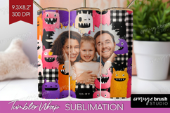 Halloween Photo Tumbler PNG - Spooky Picture Tumbler Wrap Product Image 1