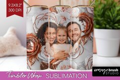 Rose Photo Tumbler PNG - Floral Picture Tumbler Wrap Product Image 1
