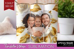 Rose Photo Tumbler PNG - Floral Picture Tumbler Wrap Product Image 1