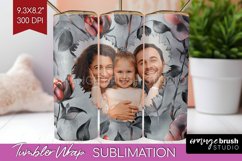 Rose Photo Tumbler PNG - Floral Picture Tumbler Wrap Product Image 1