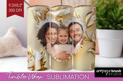 Rose Photo Tumbler PNG - Floral Picture Tumbler Wrap Product Image 1