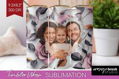 Rose Photo Tumbler PNG - Floral Picture Tumbler Wrap Product Image 1
