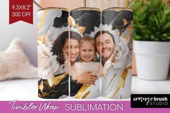 Rose Photo Tumbler PNG - Floral Picture Tumbler Wrap Product Image 1