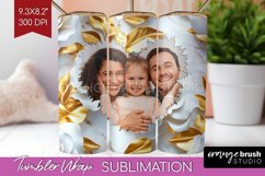 Rose Photo Tumbler PNG - Floral Picture Tumbler Wrap Product Image 1