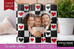 Heart Pattern Photo Tumbler PNG - Valentines Day Picture Product Image 1