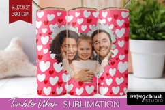 Heart Pattern Photo Tumbler PNG - Valentines Day Picture Product Image 1