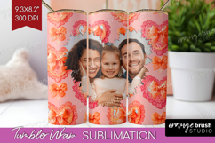 Heart Pattern Photo Tumbler PNG - Valentines Day Picture Product Image 1