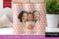 Heart Pattern Photo Tumbler PNG - Valentines Day Picture Product Image 1