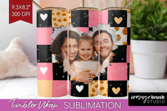 Heart Pattern Photo Tumbler PNG - Valentines Day Picture Product Image 1