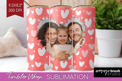 Heart Pattern Photo Tumbler PNG - Valentines Day Picture Product Image 1