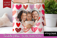 Heart Pattern Photo Tumbler PNG - Valentines Day Picture Product Image 1
