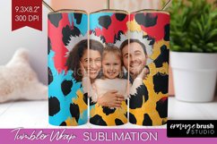 Leopard Print Photo Tumbler PNG - Animal Pattern Picture Product Image 1