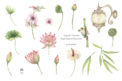 Watercolor Verdant Ritual Collection Bundle Product Image 8