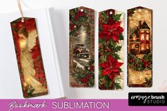 Vintage Christmas Bookmark - Retro Christmas Bookmarks PNG Product Image 1