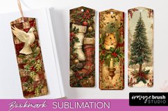 Vintage Christmas Bookmark - Retro Christmas Bookmarks PNG Product Image 1