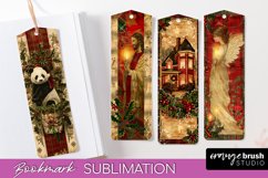 Vintage Christmas Bookmark - Retro Christmas Bookmarks PNG Product Image 1