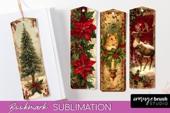 Vintage Christmas Bookmark - Retro Christmas Bookmarks PNG Product Image 1