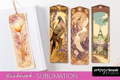 Vintage Scrapbook Bookmark Sublimation - Ephemera Bookmarks Product Image 1
