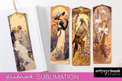 Vintage Scrapbook Bookmark Sublimation - Ephemera Bookmarks Product Image 1