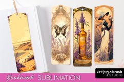Vintage Scrapbook Bookmark Sublimation - Ephemera Bookmarks Product Image 1