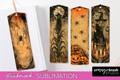 Vintage Halloween Bookmark - Printable Scrapbook Bookmarks Product Image 1