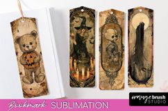 Vintage Halloween Bookmark - Printable Scrapbook Bookmarks Product Image 1