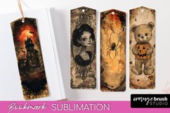 Vintage Halloween Bookmark - Printable Scrapbook Bookmarks Product Image 1
