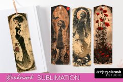 Vintage Halloween Bookmark - Printable Scrapbook Bookmarks Product Image 1