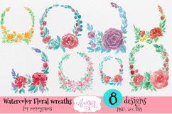 hand painted floral borders for monograms