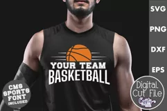Basketball Shirt Svg | Basketball Svg | Basketball Mascot 8 Product Image 1