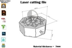 Gift box and chocolates SVG 3mm - Laser Cut File Product Image 6