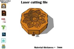 Gift box and chocolates SVG 3mm - Laser Cut File Product Image 3